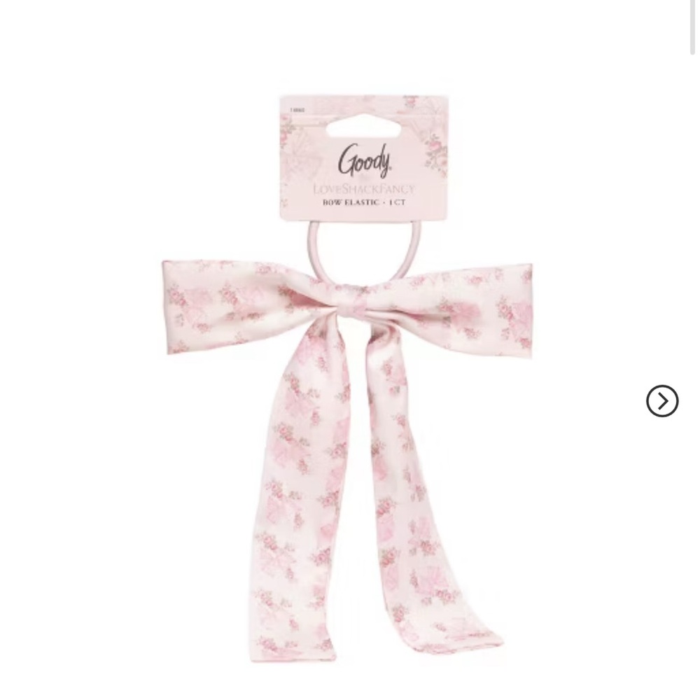 New LoveShackFancy x Goody Bow Pink Hair Tie Clip